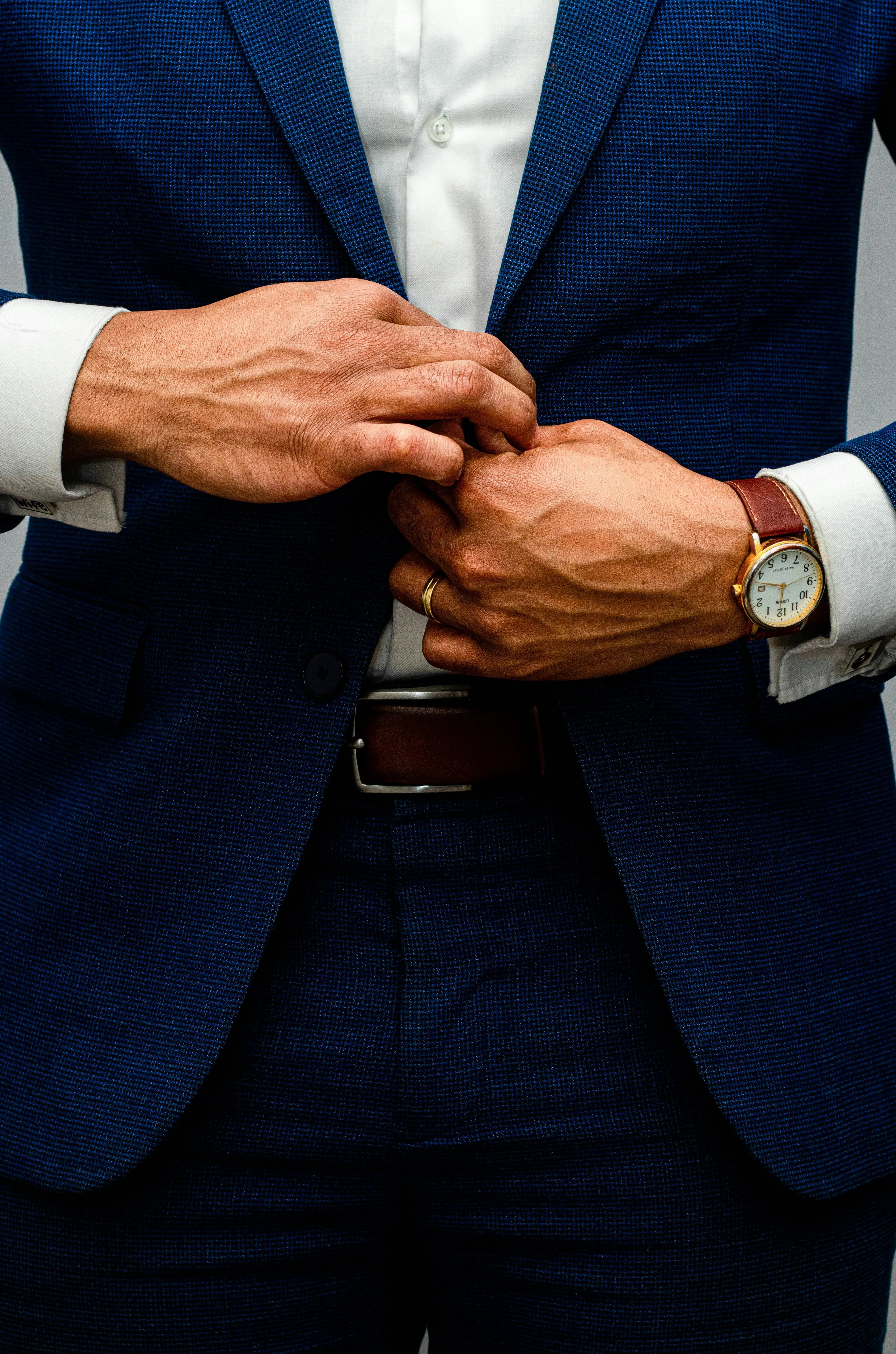 Luxury suit detail
