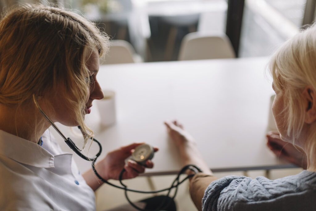 nursing home concept with stethoscope